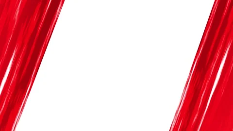 Red iridescent stripes lines of liquid, paint, folds of fabric Видео 265139112