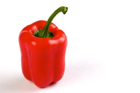 Red isolated bell pepper Stock Photos
