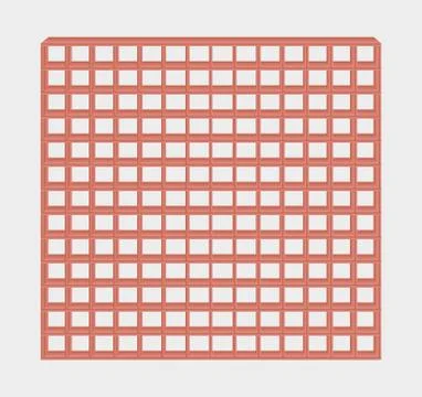 Red jail bars Stock Illustration