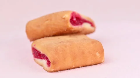 Red jam cookie video Stock Footage 344808072