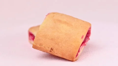 Red jam cookie video Stock Footage 344810150