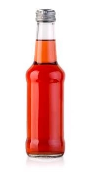 Red Juice bottle Stock Photos