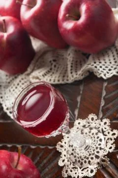 Red juice Foto stock