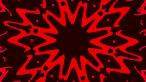 Red kaleidoscope motion background with intense radial expansion effect Stock-Footage 336014386