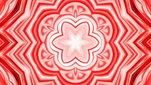 Red kaleidoscope sequence patterns Video stock 122041622