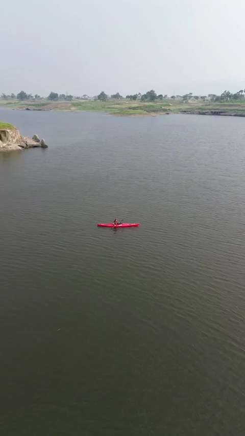 Red Kayaking Video stock 296225529