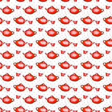 Red kettle Stock Illustration