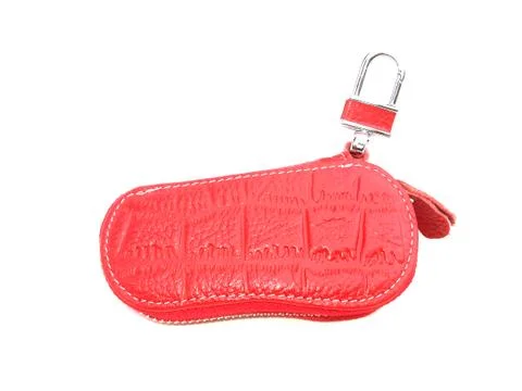 Red key chain Foto stock