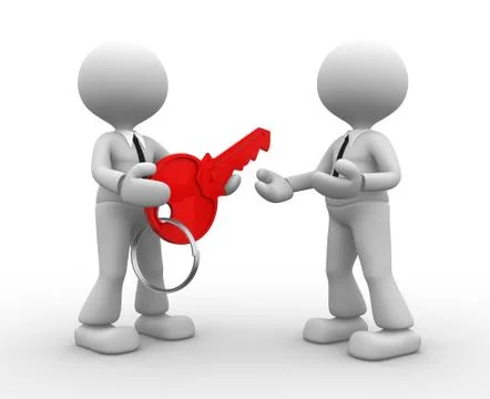 Red key Stock Illustration