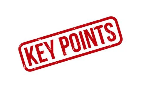 Red Key Points Rubber Stamp Seal Vector Stock Illustration