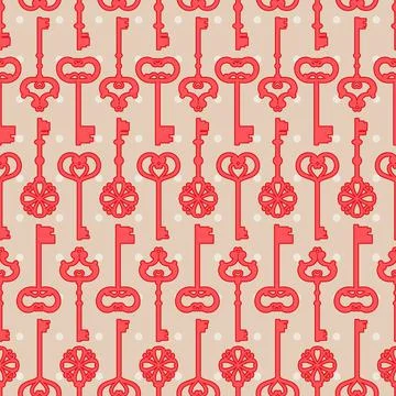 Red keys Stock Illustration