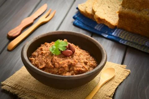Red Kidney Bean Spread Stock Photos