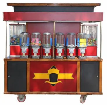 Red kiosk Stock Photos