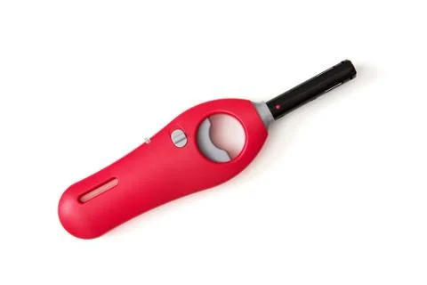 Red kitchen lighter Stock Photos