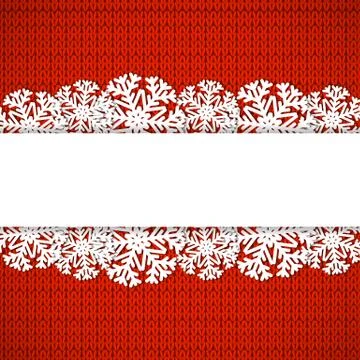 Red knitted background Illustrazione stock