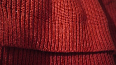 Red knitted texture. Can be used as background. Stock Footage 99928674