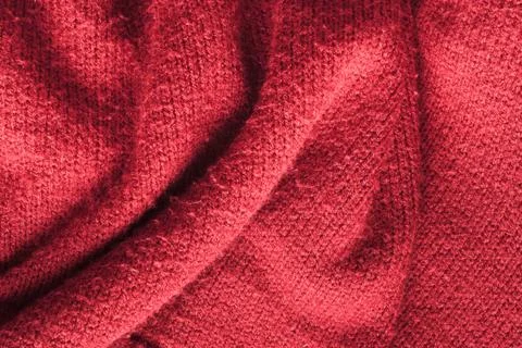 Red knitted wool Stock Photos