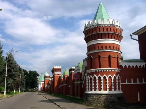 Red Kremlin wall Stock Photos
