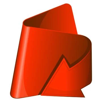 Red label with arrow Stock Illustration