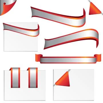 Red label Illustrazione stock