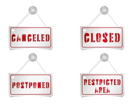 Red label set Stock Illustration