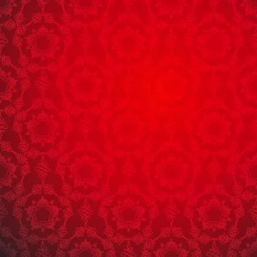 Red lace Ornamental seamless pattern. Stock Illustration