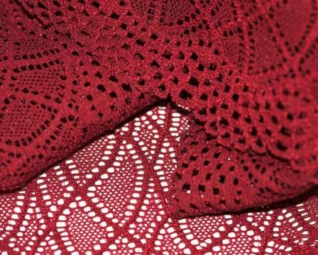 Red lace Foto stock