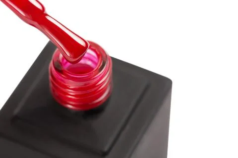 Red lacquer isolated Stock Photos