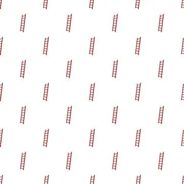 Red ladders repeating pattern for background design Stock Illustration