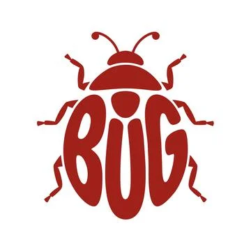 Red Ladybug Bug Icon Flat Vector Illustration Stock Illustration