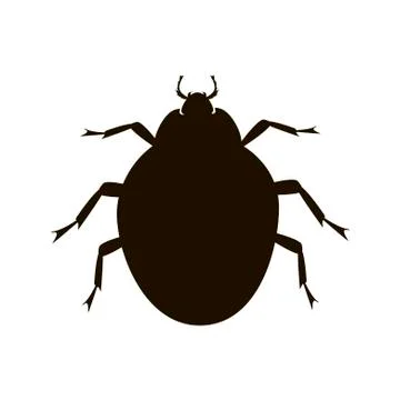Red ladybug on white background. Vector illustration in trendy flat style. EPS Stock Illustration