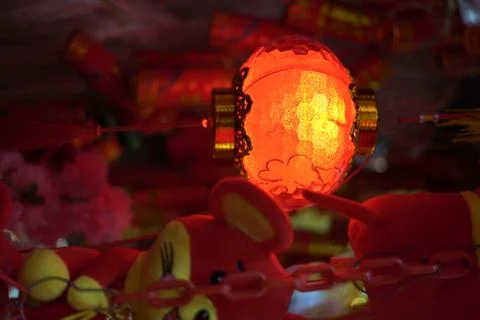 The Red lamp Stock Photos