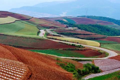 Red land Stock Photos