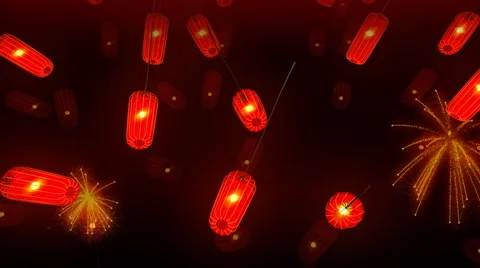 Red Lantern Stock Footage 4887198