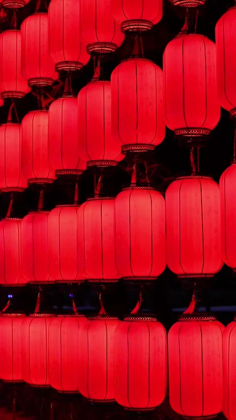 Red lantern 库存影片 343640762