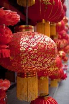 Red lantern. Stock Photos
