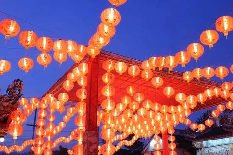 Red lantern Stock Photos