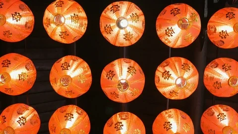 Red Lanterns Stock Footage 122578713