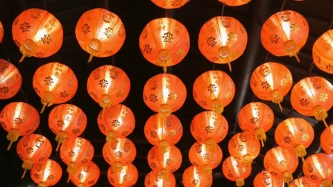 Red Lanterns Stock Footage 122579655