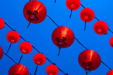Red lanterns Stock Photos