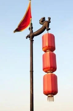 Red lanterns Stock Photos