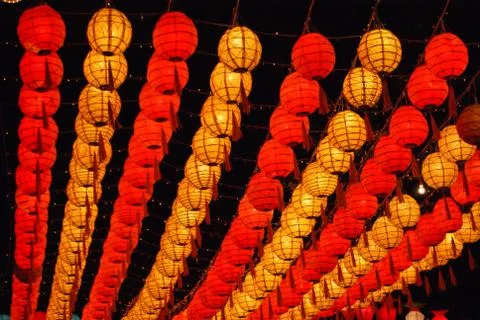 Red lanterns Stock Photos