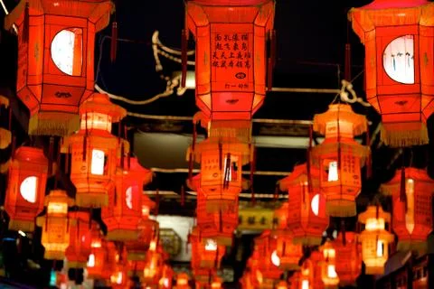 Red lanterns Stock Photos