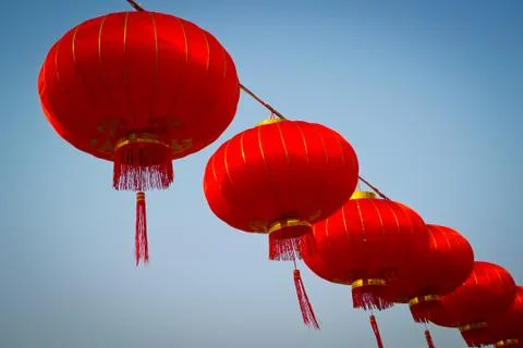 Red lanterns Stock Photos