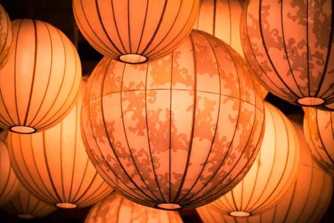 Red lanterns Stock Photos
