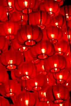 Red Lanterns Stock Photos