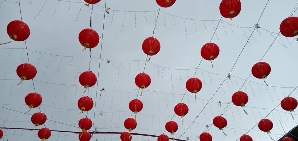 Red Lanterns Foto stock