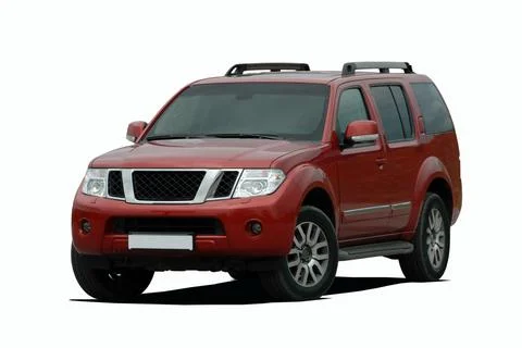 Red large SUV Fotos Stock