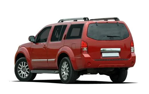 Red large suv Фото