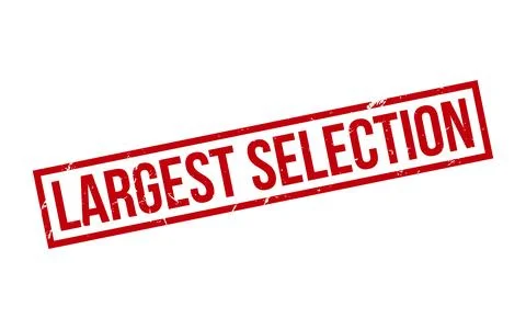 Red Largest Selection Rubber Stamp Seal Vector Stock Illustration